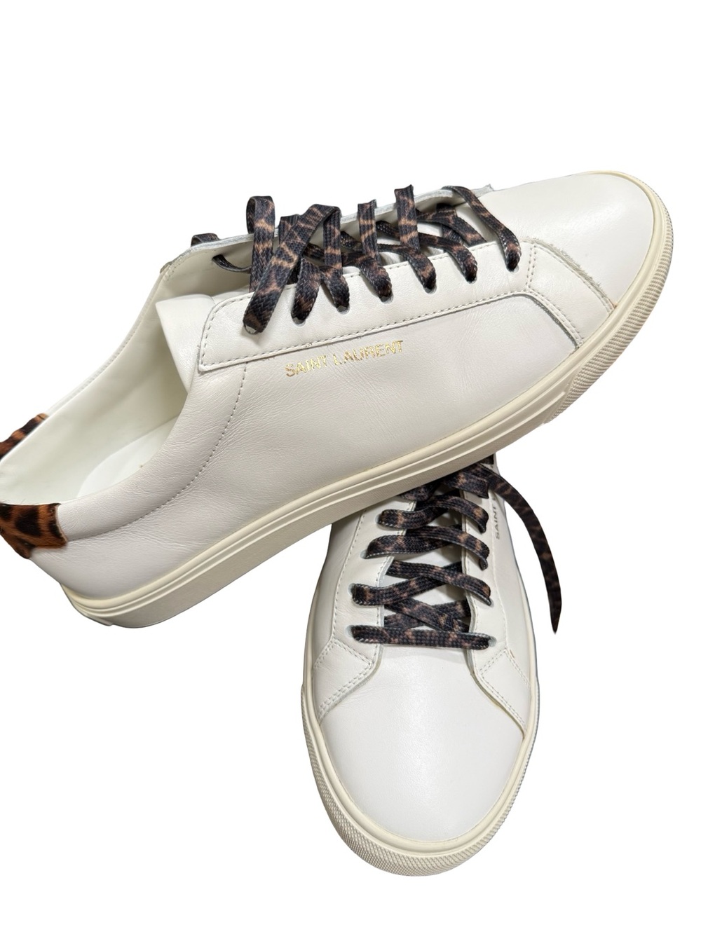 Saint Laurent Leopard Pony Sneakers - Picture 2 of 8